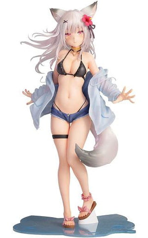 Kanon Illustrated by Akino Eru Kemomimi Gakuen -Recruiting Swimming Club Members!- 1/7 PmmA Painted Finished Product Figure [USED]