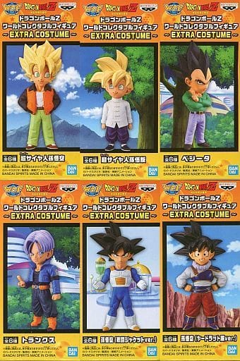 All 6 Types Set Dragon Ball Z World Collectable Figure -EXTRA COSTUME- Trading Figure [USED]