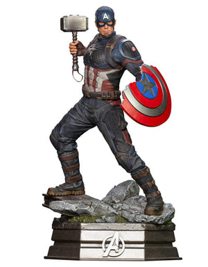 Captain America MARVEL Infinity SAGA Legacy Replica Series 1/4 Statue Figure [USED]