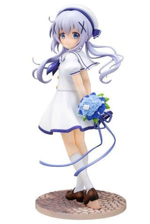 Chino Summer Uniform Is the Order a Rabbit?? 1/7 PVC Painted Finished Product Female Figure [USED]