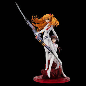 Asuka Shikinami Langley Makinami Mari Illustrious Evangelion: 3.0+1.0 Thrice Upon a Time Precious G.E.M. series Premium Bandai & Online Shop Limited Figure [USED]