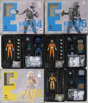 Gundam Military Generation Earth Federation Forces Normal Suit Soldier & Sayla Mass Set Box 3 Body Set Mobile Suit Gundam 1/18 Action Figure Megatre Shop & Premium Bandai Limited Figure [USED]