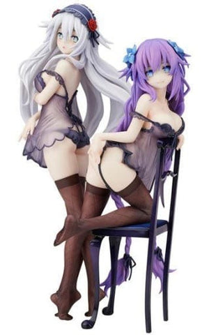 Purple Heart Black Heart Hyperdimension Neptunia Painted Finished Product Figure [USED]