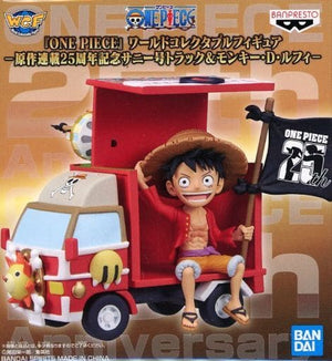 Sunny Truck & Luffy One Piece World Collectable Figure Original Serialization 25th Anniversary Sunny Truck & Monkey D. Luffy Meet The One Piece Limited Trading Figure [USED]