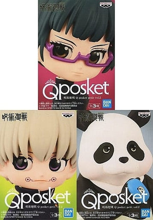 Maki Zenin , etc. Jujutsu Kaisen Q posket petit Vol.2 All 3 Types Set Female Figure [USED]