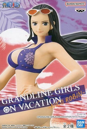 Nico Robin B Purple Swimsuit One Piece Grandline Girls On Vacation Nico Robin Figure [USED]