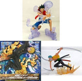 Sanji, etc. One Piece Cooperation Skill Figure Gum-Gum's Devil-Like Three-Sword Style Mutton Jet 600 Desires Siege Gun All 3 Types Set Figure [USED]