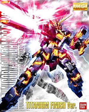 1/100 MG RX-0 Unicorn Gundam Unit 2 Banshee Titanium Finish Ver. Mobile Suit Gundam Unicorn Plastic Model [USED]