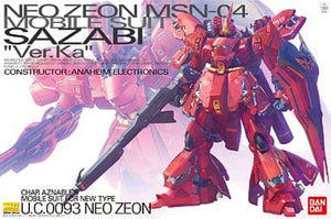 1/100 MG MSN-04 Sazabi Ver.Ka Mobile Suit Gundam: Char's Counterattack Plastic Model [USED]