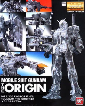 1/100 MG RX-78-02 Gundam GUNDAM THE ORIGIN Version Mechanical Clear Ver. Mobile Suit Gundam: The Origin GUNDAM PRODUCT ART Mobile Suit Gundam: The Origin Exhibition Limited Plastic Model [USED]