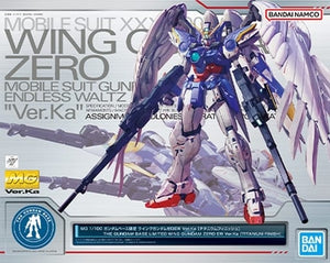 Wing Gundam Zero EW Ver. Ka Titanium Finish Gundam Wing: Endless Waltz MG XXXG-00W0 1/100 Gundam Base Limited Plastic Model [USED]