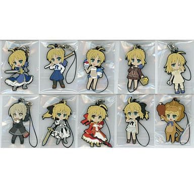 Saber Fate/saber Pikuriru Trading Strap All 10 Types Complete Set Key Ring [USED]