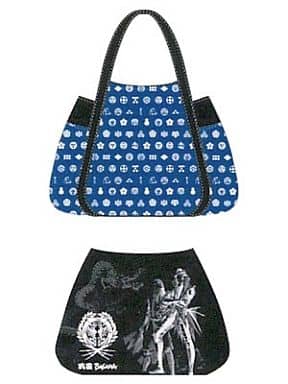 Date Masamune Eco Tote BAG Navy Sengoku Basara Bag [USED]