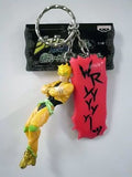 DIO JoJo's Bizarre Adventure Figure Key Ring with Quote Plate Part 3 Key Ring [USED]