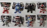 All 8 Types Set Toei Metal Hero Figure Keychain Key Ring [USED]