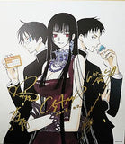 CLAMP Duplicate Signature Square Drawing Paper xxxHolic: A Midsummer Night's Dream Animate Reservation Benefits Shikishi [USED]