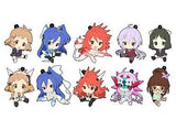 All 10 Types Set Symphogear Petanko Trading Rubber Strap Key Ring [USED]