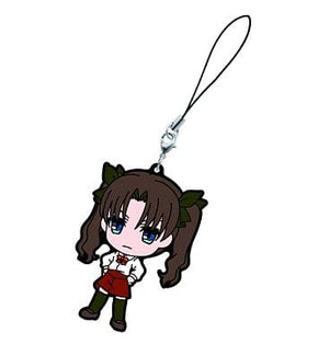 Rin Tohsaka Fate/Zero Ichiban Kuji Kyun Chara World Part1 Rubber Charm Prize F Key Ring [USED]