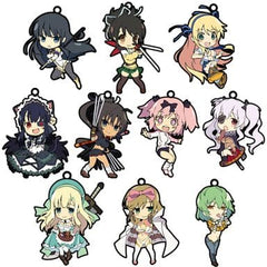 Asuka, etc. Senran Kagura Toys Works Collection Scented Niitengomu! Senran Kagura All 10 Types Set Key Ring [USED]