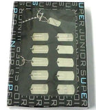 SUPER JUNIOR Dog Tag 11 Pieces Set Key Ring [USED]