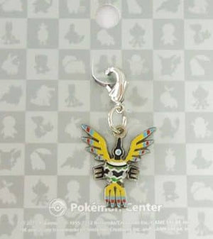 561.Sigilyph National Picture Book Metal Charm Pokemon Pokemon Center Limited Key Ring  [USED]