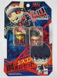 Narukami Yu & Izanagi GCC Mini Steel Sister Complex Bancho Set 2 Mascots with Kanikan Persona 4: The Ultimate In Mayonaka Arena Mega Hobby EXPO 2012 SPRING Key Ring [USED]