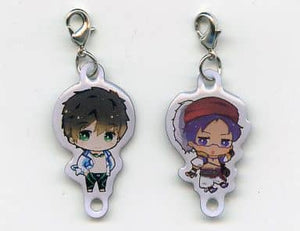 Makoto Swimsuit & Rei Arabian Metal Charm Set Taito Kuji Honpo Free! Metal Charm Set Award Charm [USED]