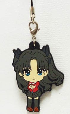 Rin Tohsaka Prisma Illya Ichiban Kuji Rubber Charm Prize H Key Ring [USED]