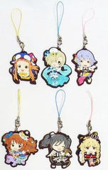 Anzu Futaba, etc. THE iDOLM@STER Cinderella Girls Ichiban Kuji Rubber Charm Prize F All 6 Types Set Key Ring [USED]
