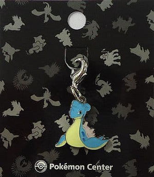 224.Lapras Johto Picture Book Metal Charm Pokemon Pokemon Center Limited Key Ring  [USED]