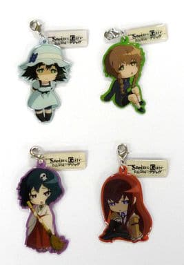 Kurisu Makise, etc. Steins;Gate The Movie - Load Region of Deja Vu Trading Metal Charms Part 1 Theater Counter Limited Advance Ticket Privilege All 4 Types Set Charm [USED]