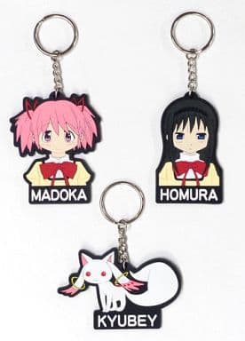 All 3 Types Set Keychain Puella Magi Madoka Magica Key Ring [USED]