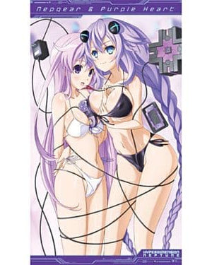 Purple Heart & Nepgia Big Towel Hyperdimension Neptunia Towel [USED]