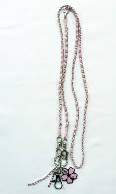 Sakura Hakuoki: Demon of the Fleeting Blossom - A Memory of Snow Flowers Neck Strap Screenings Limited Key Ring [USED]
