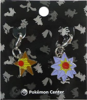 169.Staryu & 170.Starmie Johto Picture Book Metal Charm 2 Set Pokemon Pokemon Center Limited Key Ring  [USED]