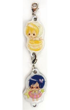 Hazuki Nagisa & Ryugasaki Rei Metal Charm Set sweet Ver. Taito Kuji Honpo Free! Sweet macaron Metal Charm Set Award Charm [USED]