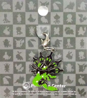 718.Zygarde National Picture Book Metal Charm Pokemon Pokemon Center Limited Key Ring  [USED]