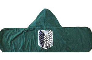 Survey Corps Emblem Hooded Towel Attack on Titan C84 & Broccoli Official Store Limited Towel [USED]