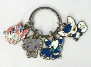 Sylveon Doll Quadruple Keychain Pokemon Pokemon Center Limited Key Ring  [USED]