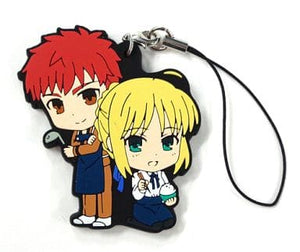 Saber Shiro Emiya Fate Series Ichiban Kuji Premium 10th Anniversary Part 2 Saber Special Rubber Charm Prize H Key Ring [USED]