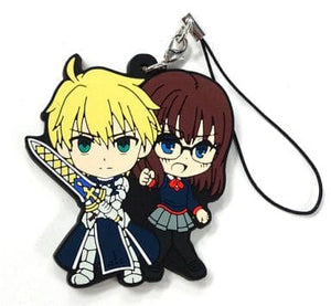 Saber Ayaka Sajo Fate Series Ichiban Kuji Premium 10th Anniversary Part 2 Saber Special Rubber Charm Prize H Key Ring [USED]