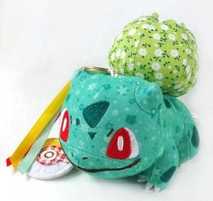 Bulbasaur Pokemon Patchwork Mascot Pokemon Pokemon Center Limited Key Ring  [USED]