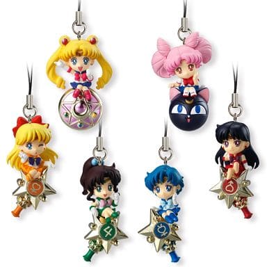 Sailor Moon, etc. Sailor Moon Twinkle Dolly All 6 Types Set Key Ring [USED]