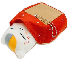 Nyanko-sensei Okota Natsume's Book of Friends Nyanko News Nyanko-Sensei & Okota de Gutara Big Stuffed Toy that Can Be Attached To Bag Key Ring [USED]
