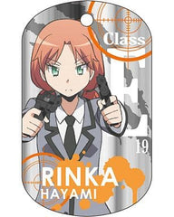 Rinka Hayami Assassination Classroom Chara Metal Tag Key Ring [USED]