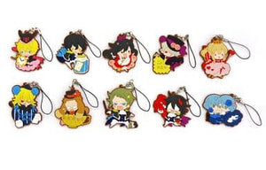 All 10 Types Set PandoraHearts Rubber Strap Collection Key Ring [USED]