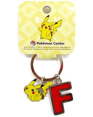 Pikachu F Alphabet Keychain Pokemon Pokemon Center Limited Key Ring  [USED]