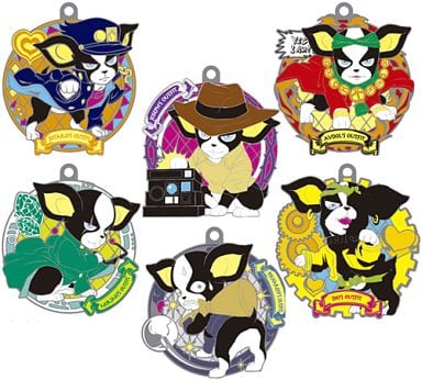 Iggy JoJo's Bizarre Adventure Rubber Mascot Iggy Bizarre Cosplay All 6 Types Set Key Ring [USED]