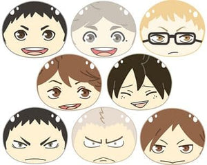 All 8 Types Set Haikyu!! Omaju Nigi Nigi Mascot 2 Key Ring [USED]