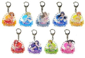 All 9 Types Set Love Live! Acrylic Traiding Key King Key Ring [USED]